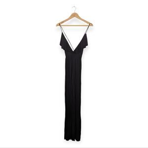 Clayton Black Day To Night Ruffle Front Jumpsuit Size XS